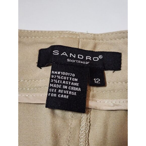 Sandro Sportswear Skirt – Women’s Size 12, Tan Khaki, NWT - Picture 5 of 6